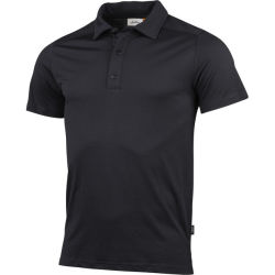 Gimmer Merino Light Polo T-Shirt Herren schwarz 